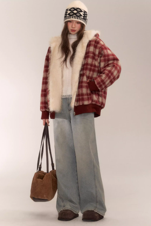 Reversible Check Fleece Jacket