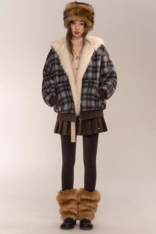 Reversible Check Fleece Jacket