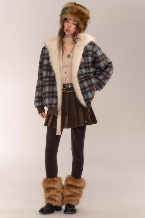 Reversible Check Fleece Jacket