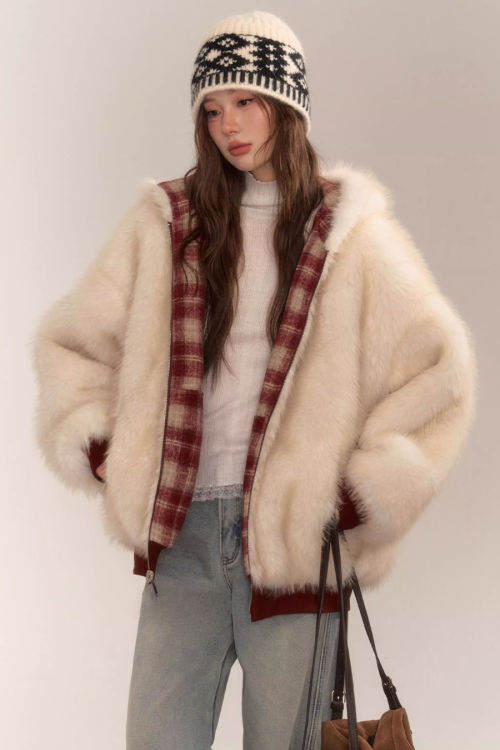 Reversible Check Fleece Jacket