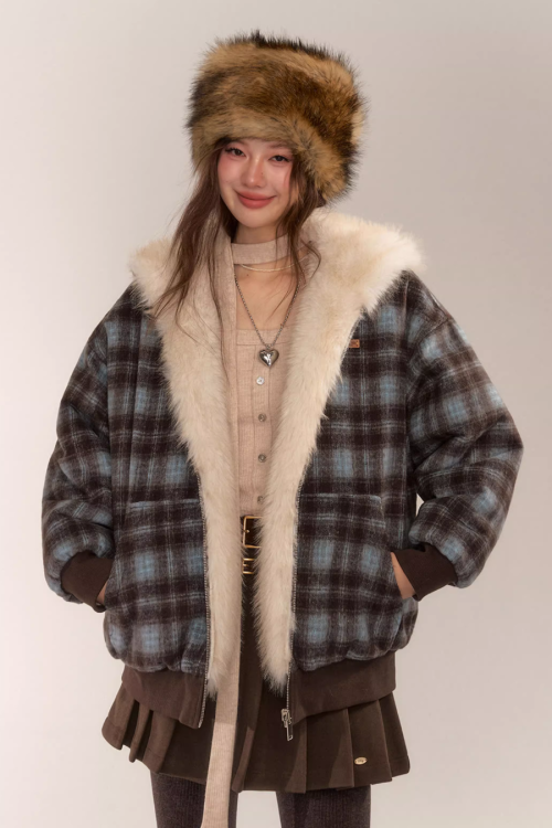 Reversible Check Fleece Jacket