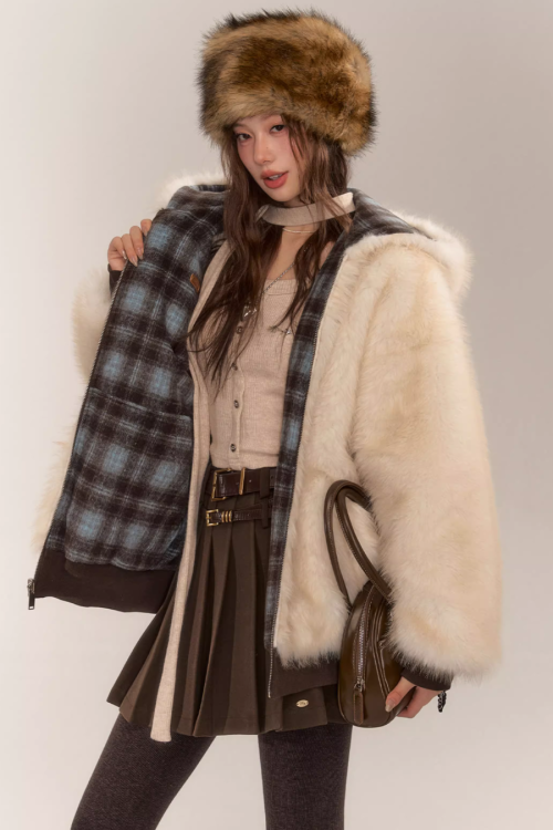 Reversible Check Fleece Jacket