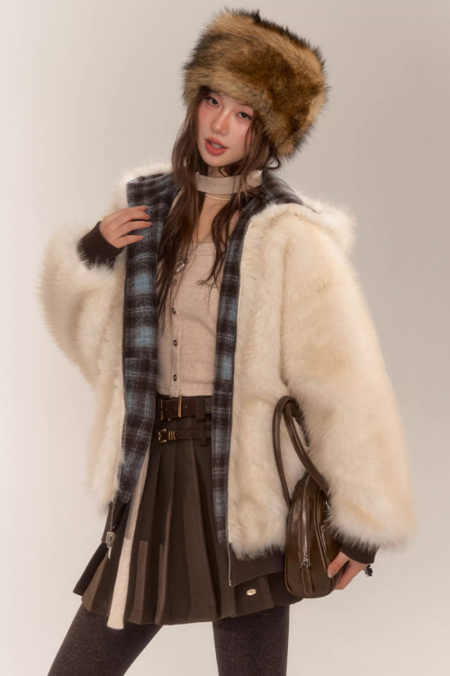 Reversible Check Fleece Jacket