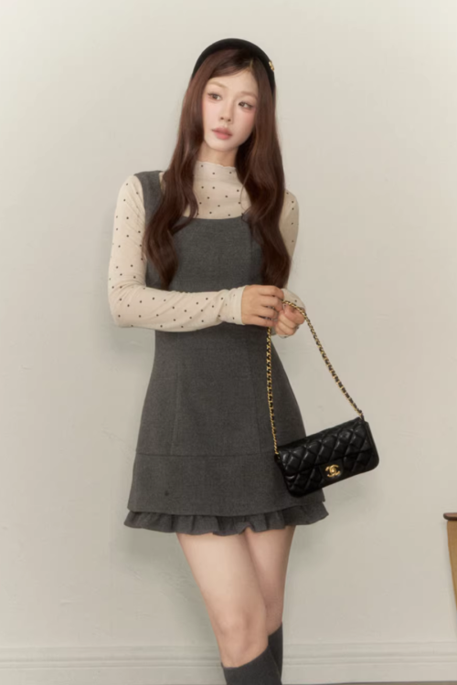Ruffle Vest Dress