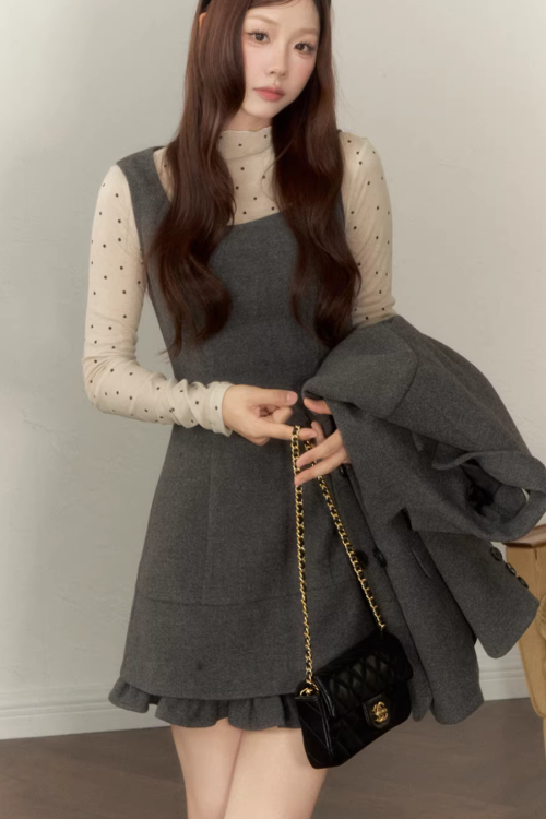 Ruffle Vest Dress