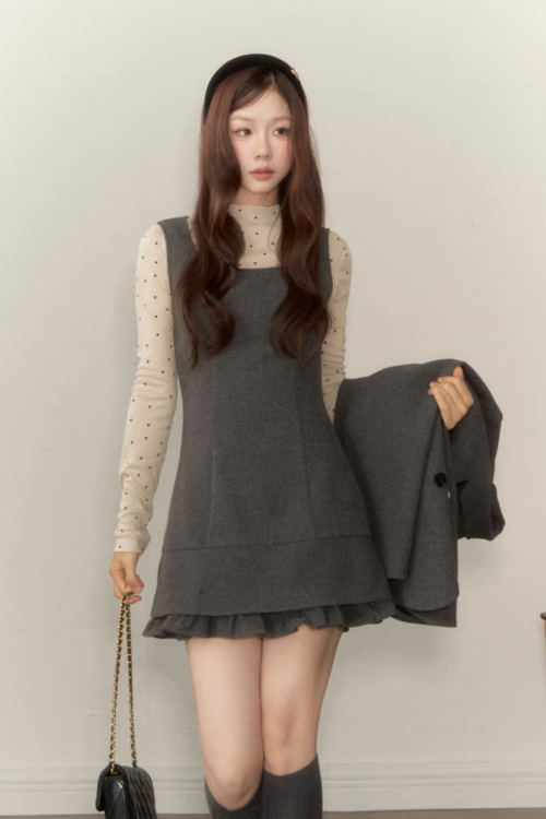 Ruffle Vest Dress