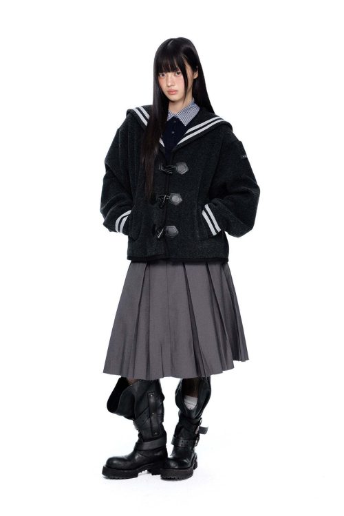 Sailor Collar Duffle Coat