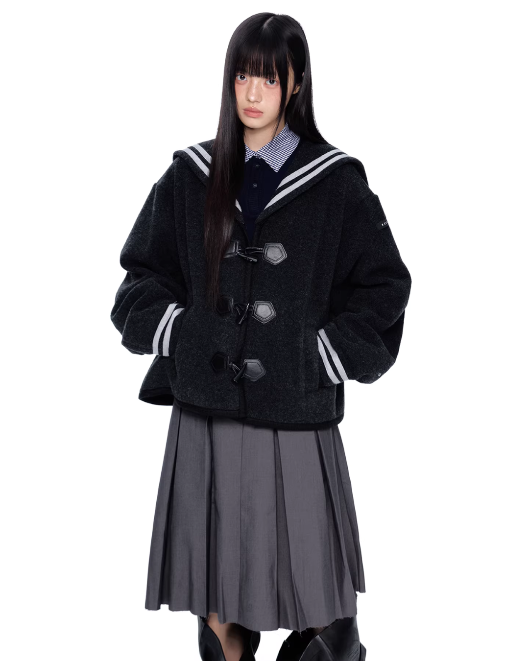 Sailor Collar Duffle Coat