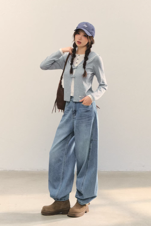 Sailor Collar Layered-Style Top