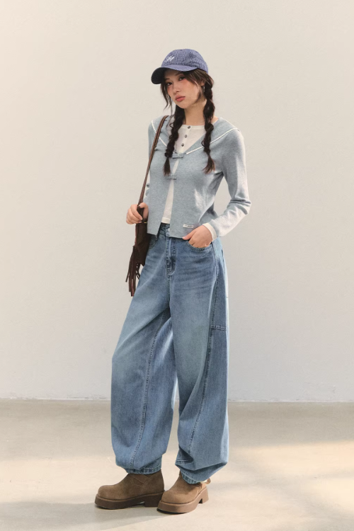 Sailor Collar Layered-Style Top