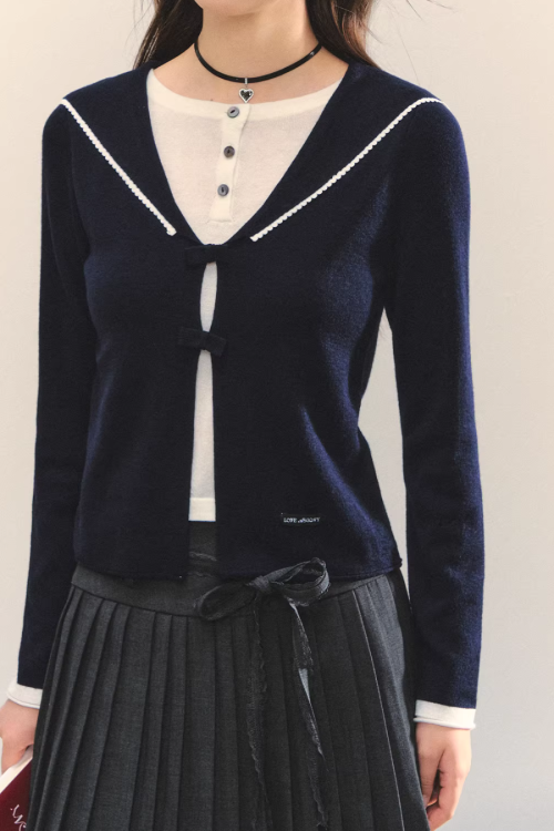 Sailor Collar Layered-Style Top