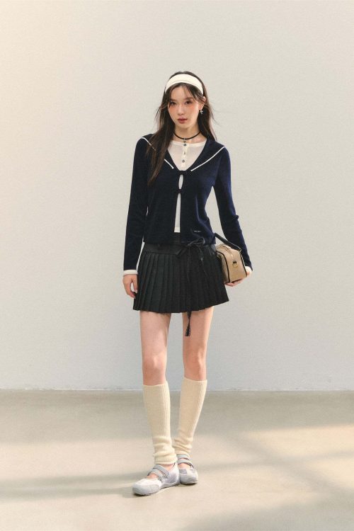 Sailor Collar Layered-Style Top