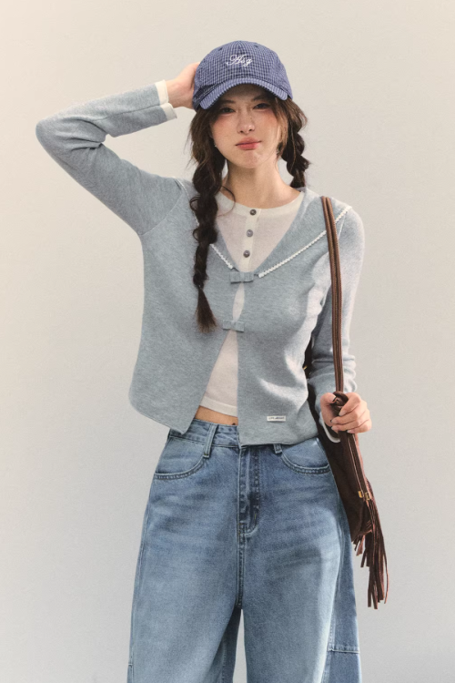Sailor Collar Layered-Style Top