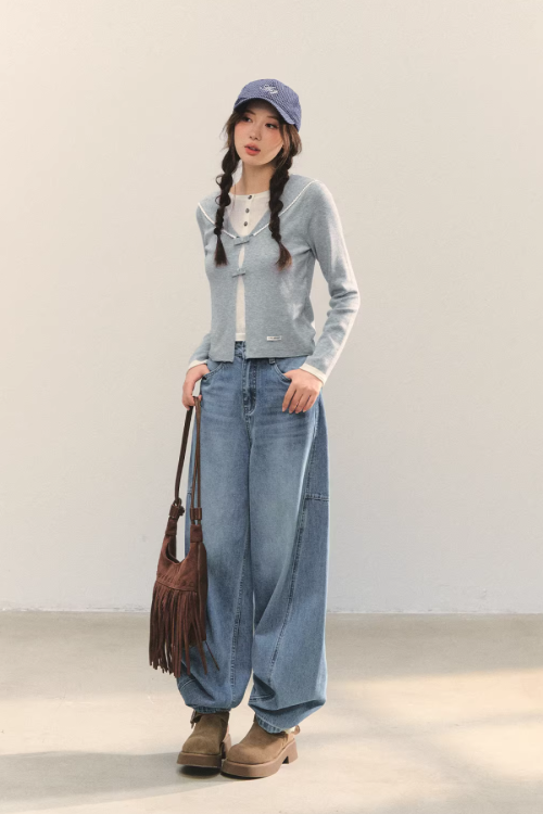 Sailor Collar Layered-Style Top