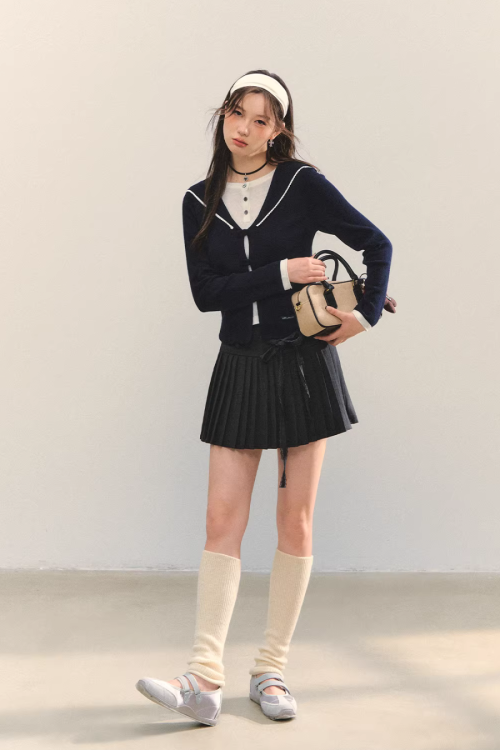 Sailor Collar Layered-Style Top