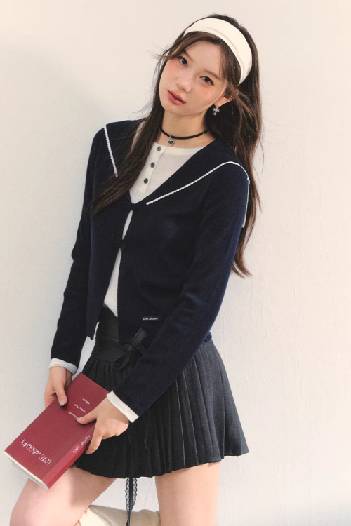 Sailor Collar Layered-Style Top