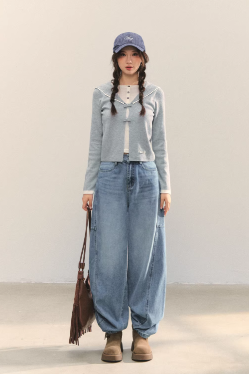 Sailor Collar Layered-Style Top