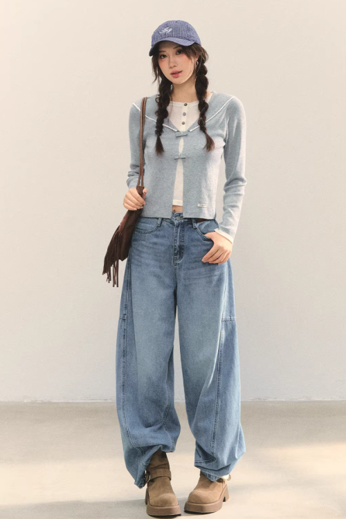 Sailor Collar Layered-Style Top