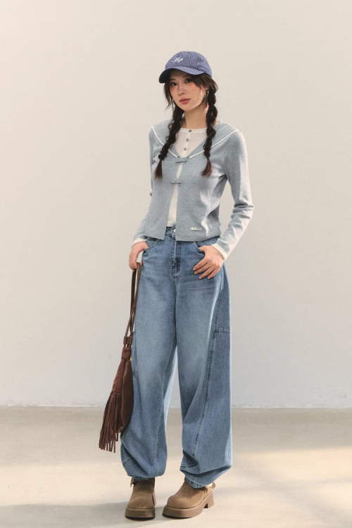 Sailor Collar Layered-Style Top