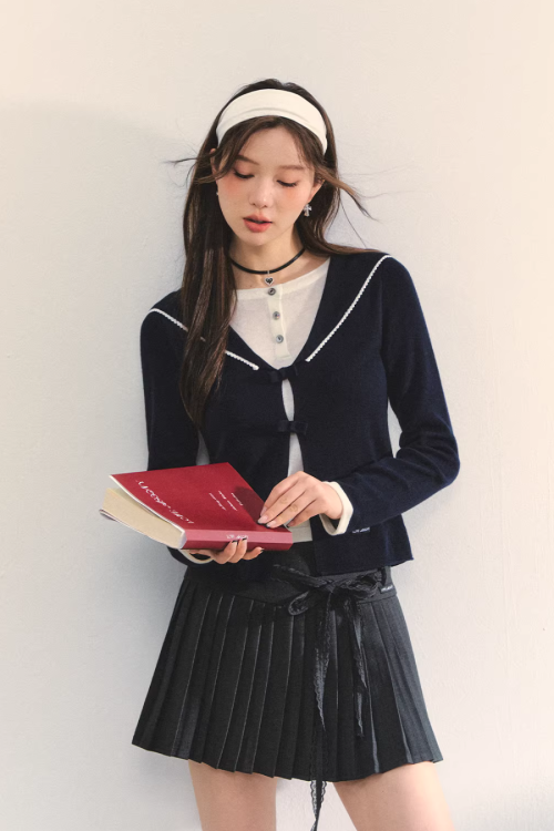 Sailor Collar Layered-Style Top