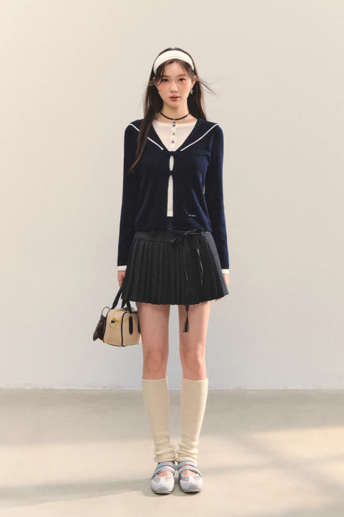 Sailor Collar Layered-Style Top