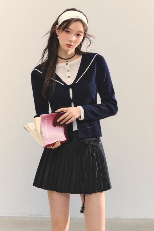 Sailor Collar Layered-Style Top