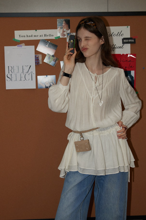Sheer Blouse Tunic