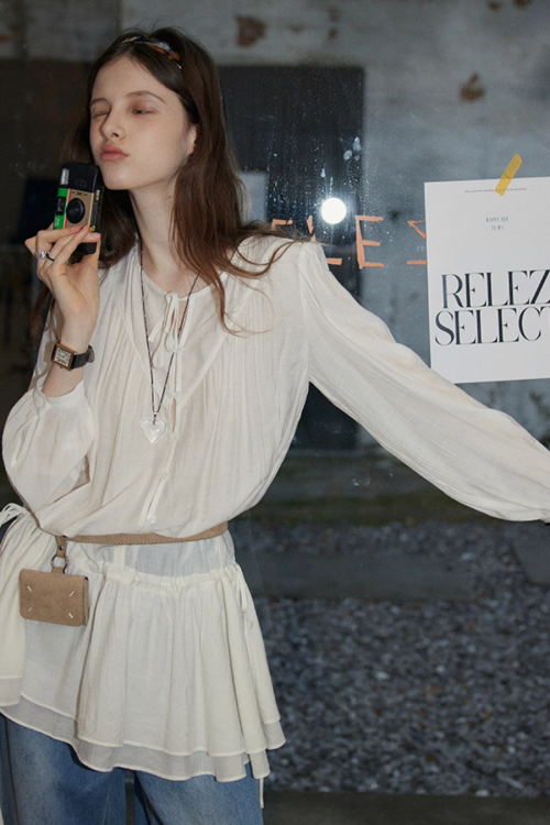 Sheer Blouse Tunic