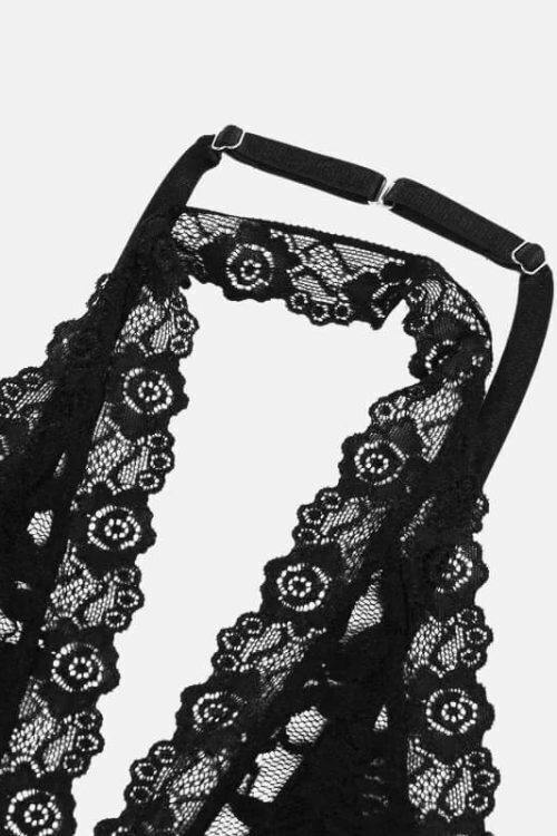 Sheer Lace Two Piece Set