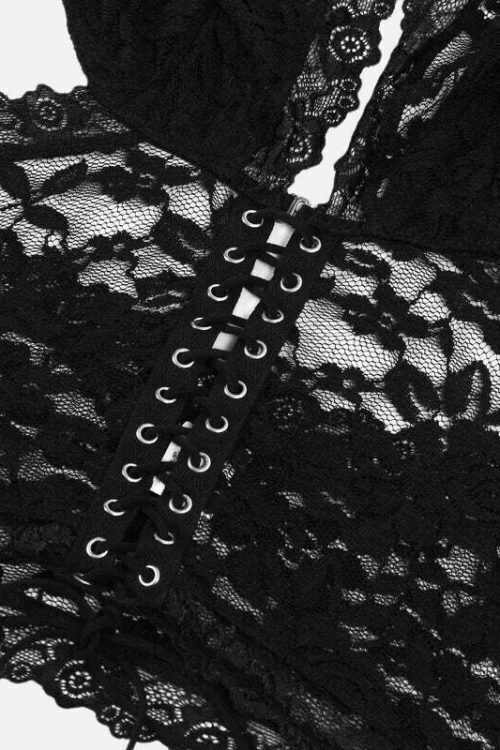 Sheer Lace Two Piece Set