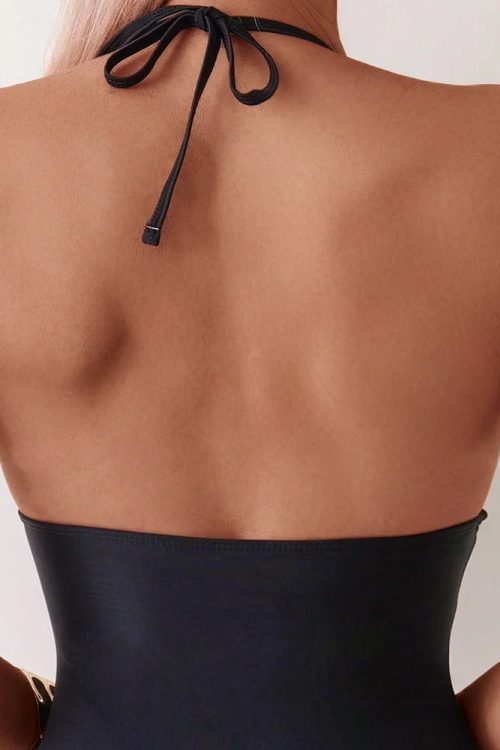 Sheer Mesh One Piece Swimsuit