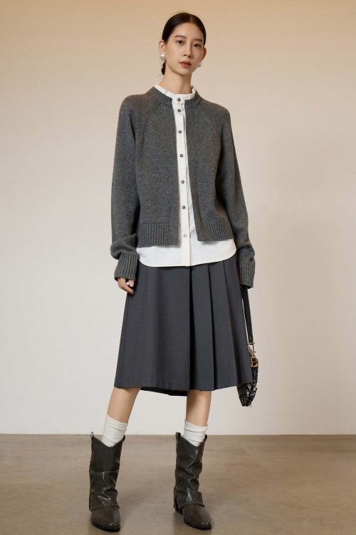 Shirt Docking Knit Top