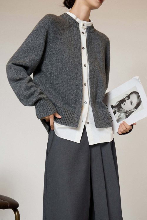 Shirt Docking Knit Top