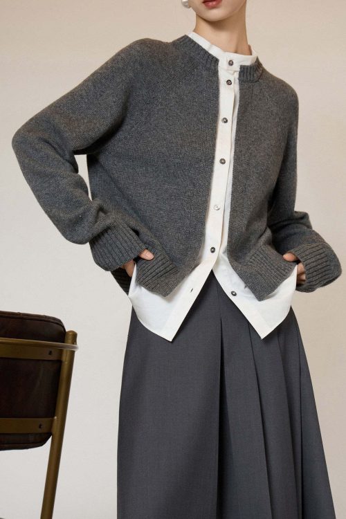 Shirt Docking Knit Top