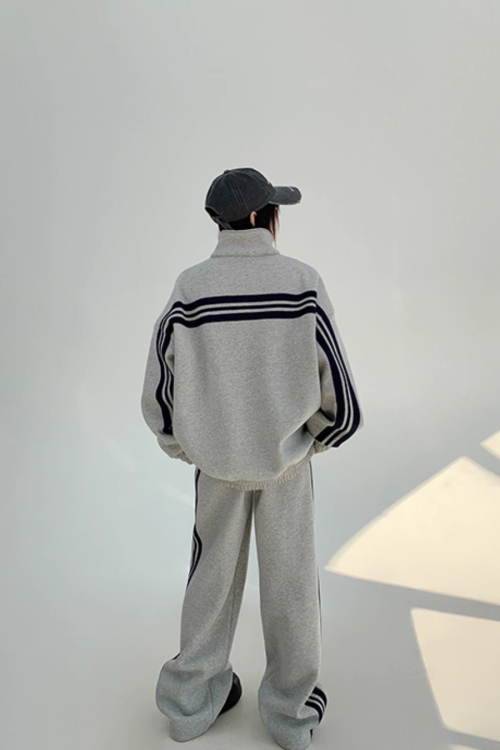 Sideline Stand Neck Jacket / Loose Pants