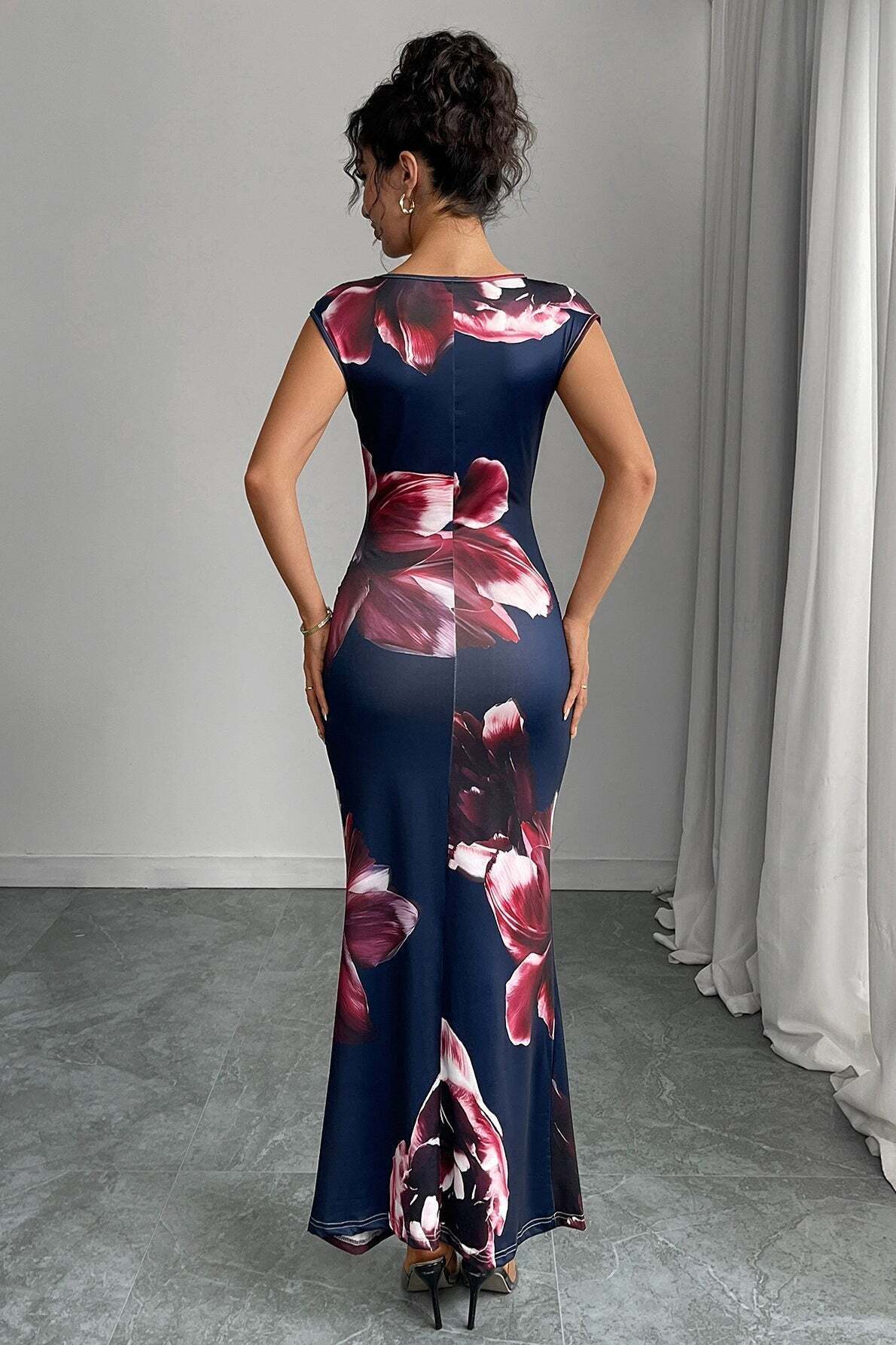 Sleeveless Bodycon Pencil Maxi Dress