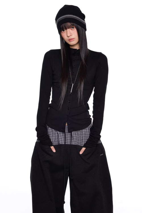 Slim-Fit Layer Top