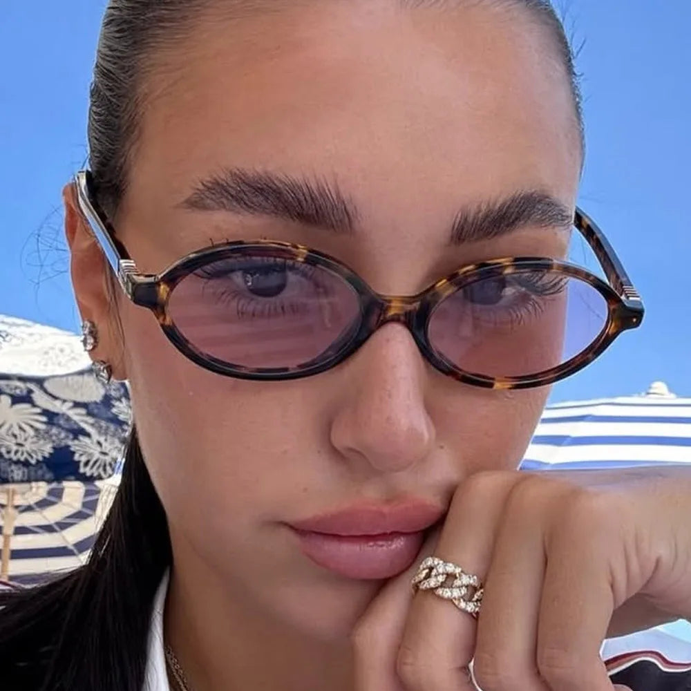 Slim Oval Sunglasses