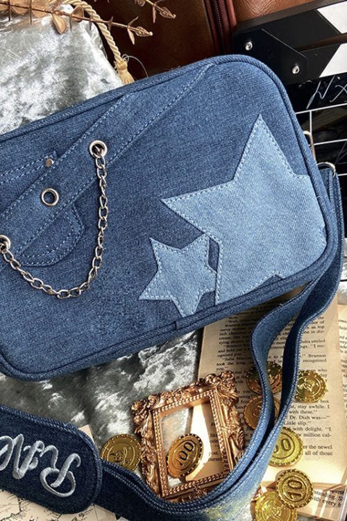 Small White Ita Crossbody Bag with Clear Window and Included Insert for Pin Display