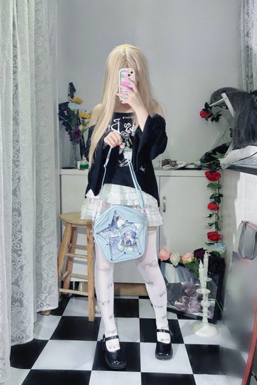 Small Y2K Star Ita Bag for Pin Display