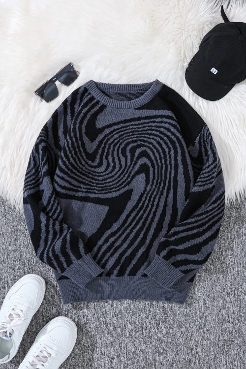 Spiral Pullover Sweater