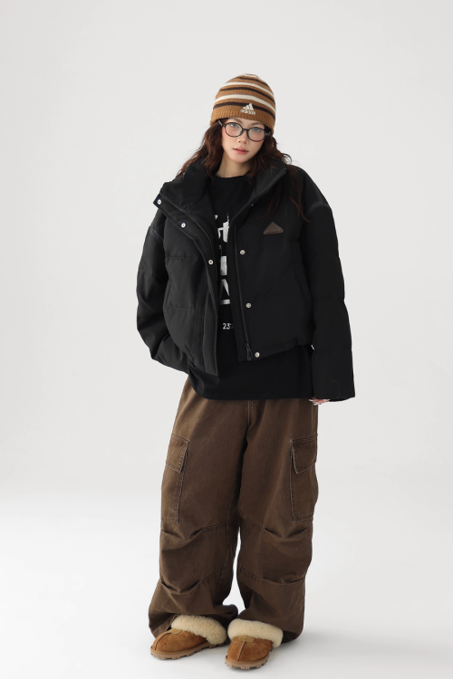 Stand Collar Compact Down Jacket