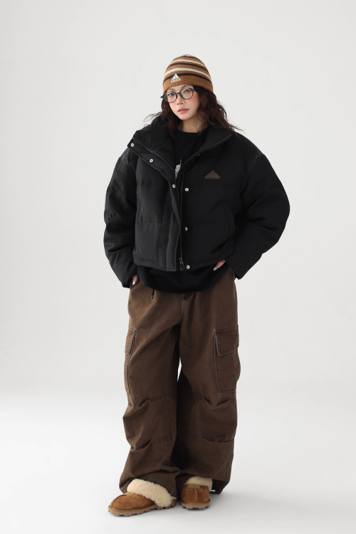 Stand Collar Compact Down Jacket