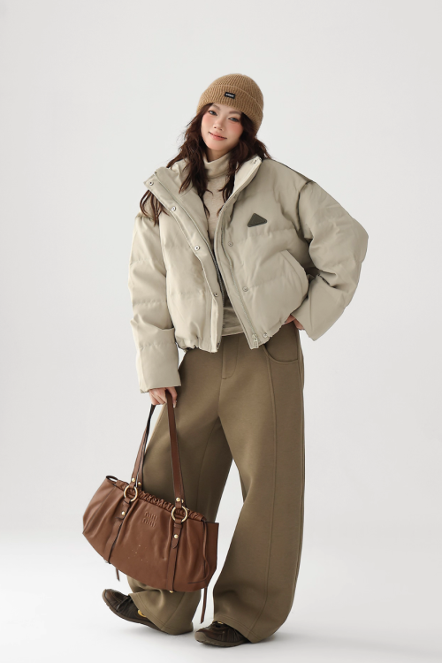 Stand Collar Compact Down Jacket