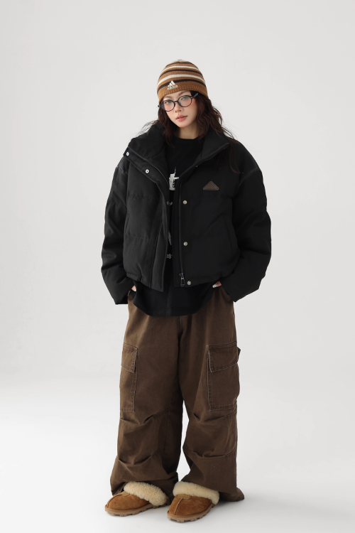 Stand Collar Compact Down Jacket