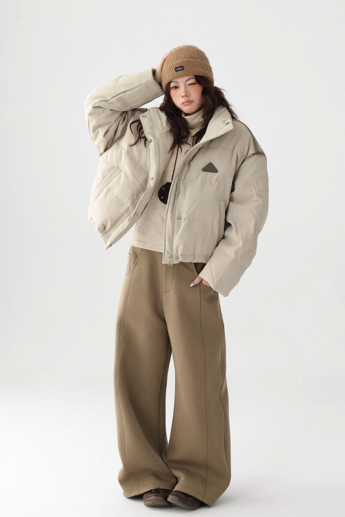 Stand Collar Compact Down Jacket