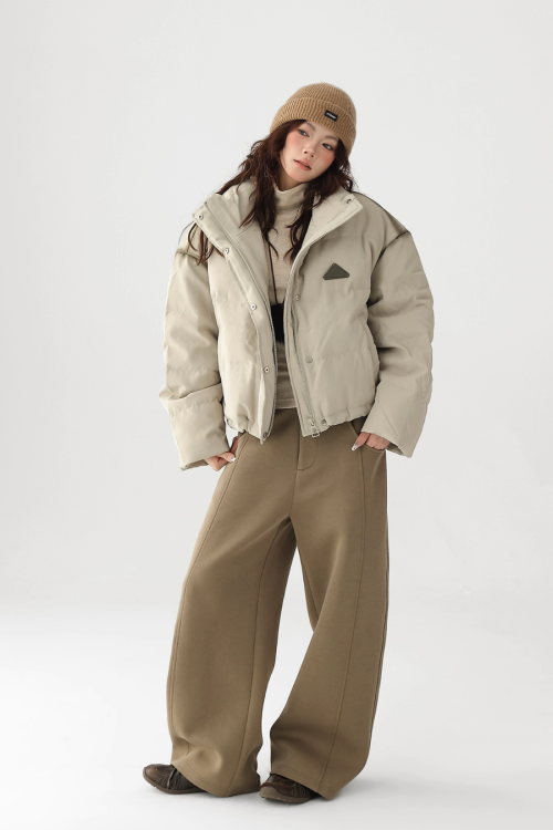 Stand Collar Compact Down Jacket