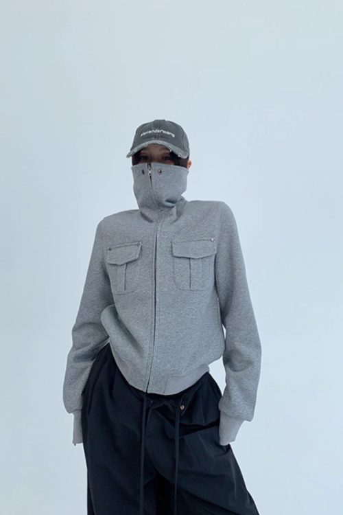 Stand Collar Compact Jacket