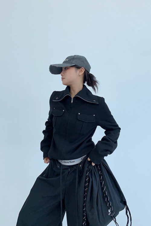 Stand Collar Compact Jacket