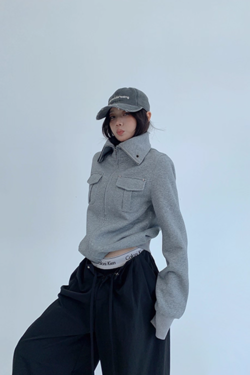 Stand Collar Compact Jacket